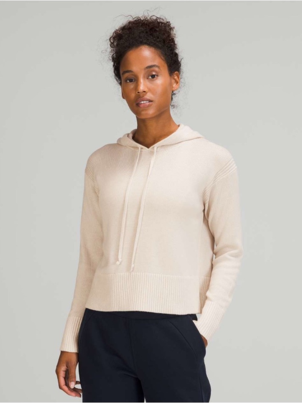 Lululemon Double Knit Sweater in White Opal (best for a size 8-10)